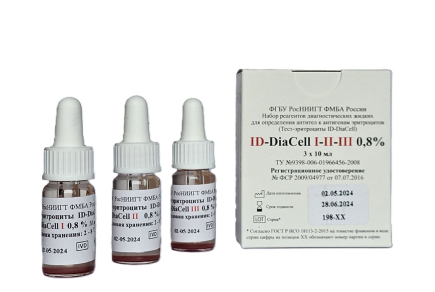 Набор реагентов ID-DiaCell I-II-III 0,8%